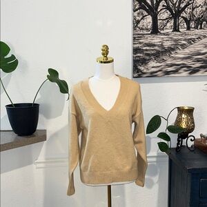 Sanctuary V-Neck Sweater in Beige